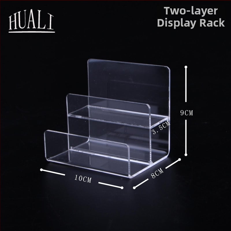 Piniginės ir rankinės demonstravimo stovas, dviejų lygių, injekcinio formavimo konstrukcija, gipso apvalkalas, laiptinės formos