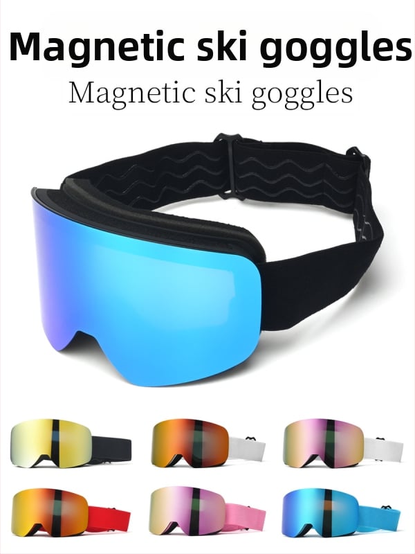 Pieaugušo slēpošanas briļļas - divslāņu konstrukcija, TPU/PC, pret miglu, pret vēju, acu aizsardzība