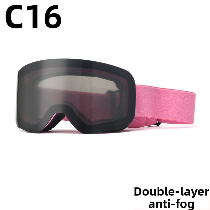 Pieaugušo slēpošanas briļļas - divslāņu konstrukcija, TPU/PC, pret miglu, pret vēju, acu aizsardzība