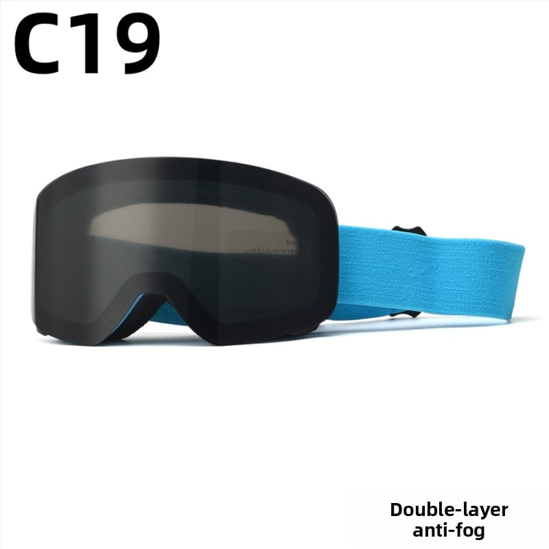 Pieaugušo slēpošanas briļļas - divslāņu konstrukcija, TPU/PC, pret miglu, pret vēju, acu aizsardzība