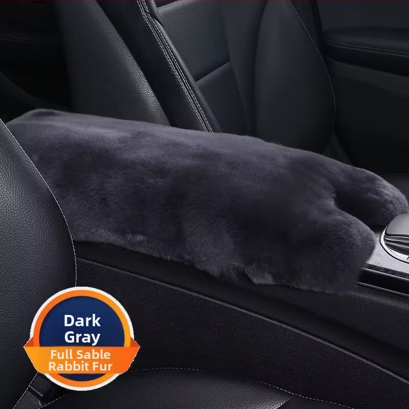 Automobilio rankos atramos odinė pagalvėlė — Rex triušio oda, šilta ir minkšta vidaus aksesuaras, Little Star prekės ženklas; universalus tinkamumas; apdorojimo pritaikymas; licencijuota privatų etiketė