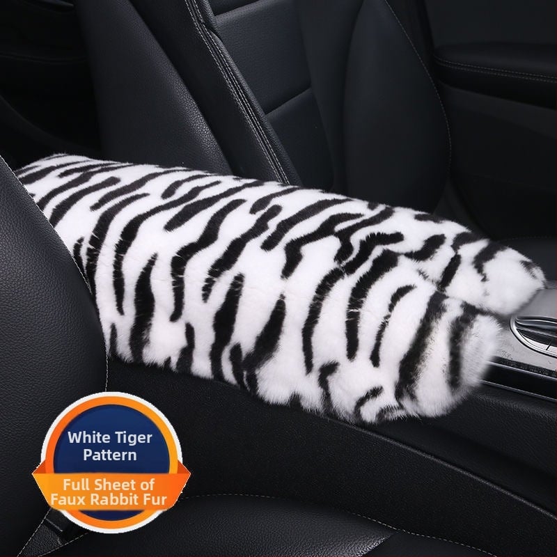 Automobilio rankos atramos odinė pagalvėlė — Rex triušio oda, šilta ir minkšta vidaus aksesuaras, Little Star prekės ženklas; universalus tinkamumas; apdorojimo pritaikymas; licencijuota privatų etiketė