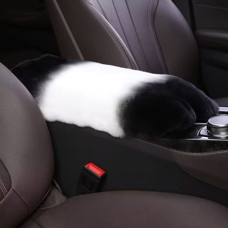 Automobilio rankos atramos odinė pagalvėlė — Rex triušio oda, šilta ir minkšta vidaus aksesuaras, Little Star prekės ženklas; universalus tinkamumas; apdorojimo pritaikymas; licencijuota privatų etiketė