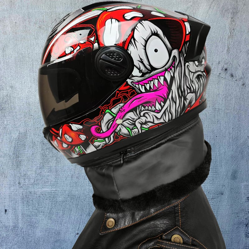 ZXC pilno veido skrybelė su dviejomis lęšiais, ABS, universali tinka, visu sezonų, skirtas važiavimui su elektromobiliais