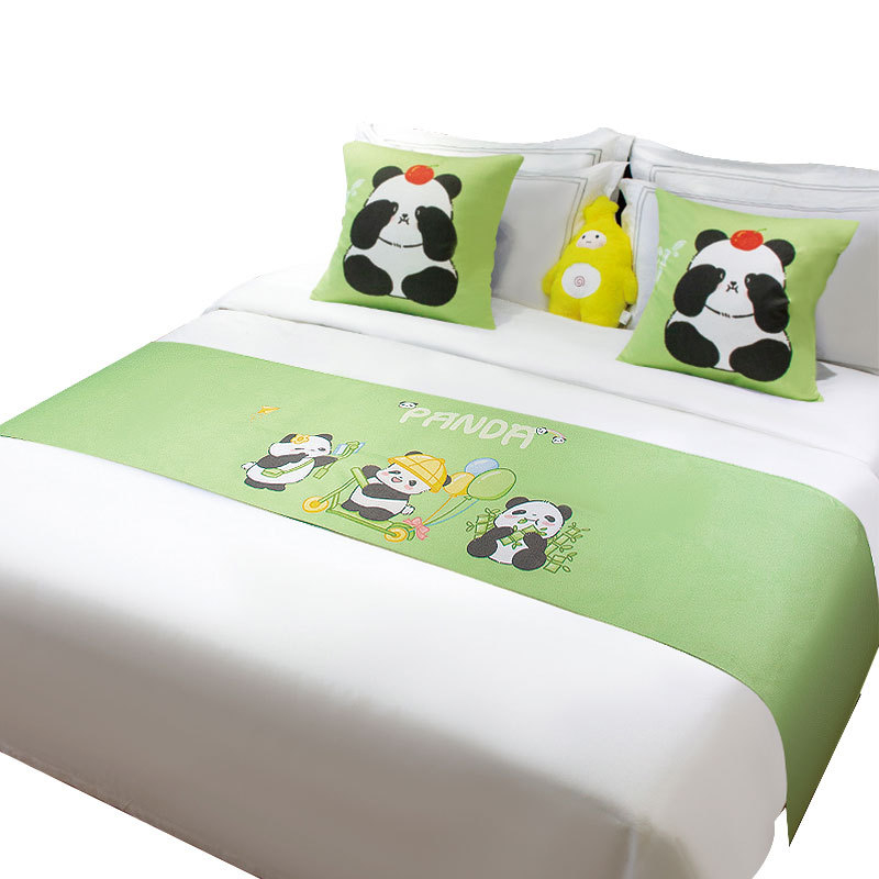 Lova galo dekoratyvinė juosta vaikų kambariui, poliesteris, animacinis raštas, viešbučio stilius