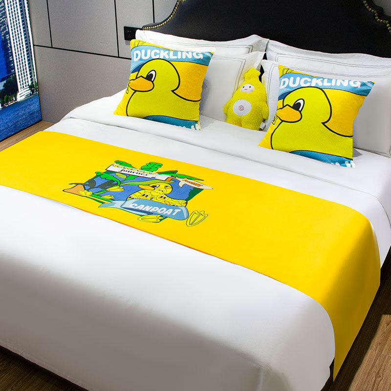 Lova galo dekoratyvinė juosta vaikų kambariui, poliesteris, animacinis raštas, viešbučio stilius