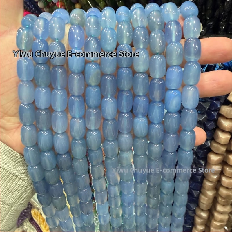 Χάντρες βαρέλι από φυσικό αχάτη με μοτίβο δράκο, ραγισμένη υφή, χειροκίνητη κοπή — εξαρτήματα DIY κοσμήματα