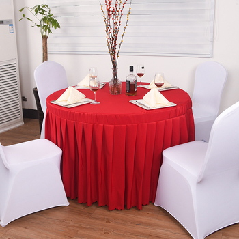 Kružni stolnjak od poliestera | protuklizni, otporan na prašinu, otporan na visoke temperature, otporan na ulje | moderna jednostavnost