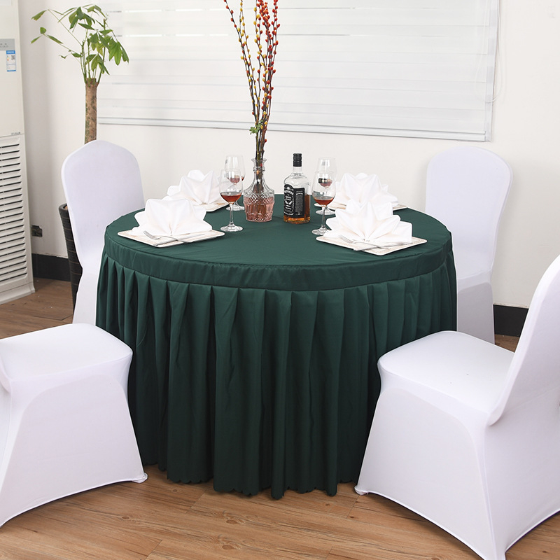 Kružni stolnjak od poliestera | protuklizni, otporan na prašinu, otporan na visoke temperature, otporan na ulje | moderna jednostavnost