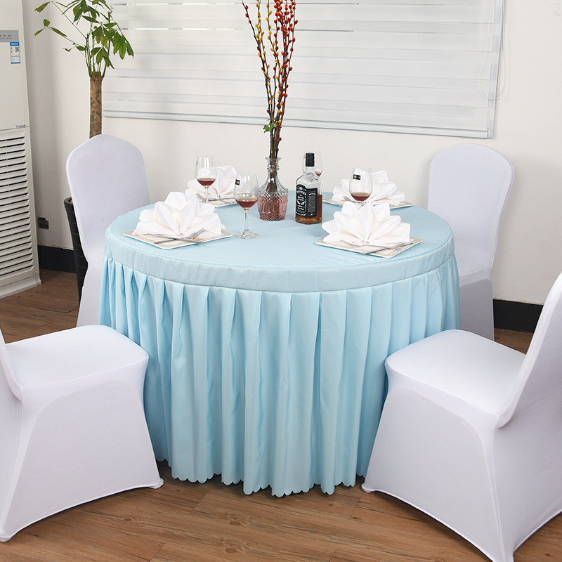 Kružni stolnjak od poliestera | protuklizni, otporan na prašinu, otporan na visoke temperature, otporan na ulje | moderna jednostavnost