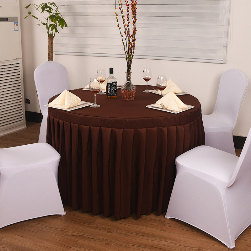 Kružni stolnjak od poliestera | protuklizni, otporan na prašinu, otporan na visoke temperature, otporan na ulje | moderna jednostavnost