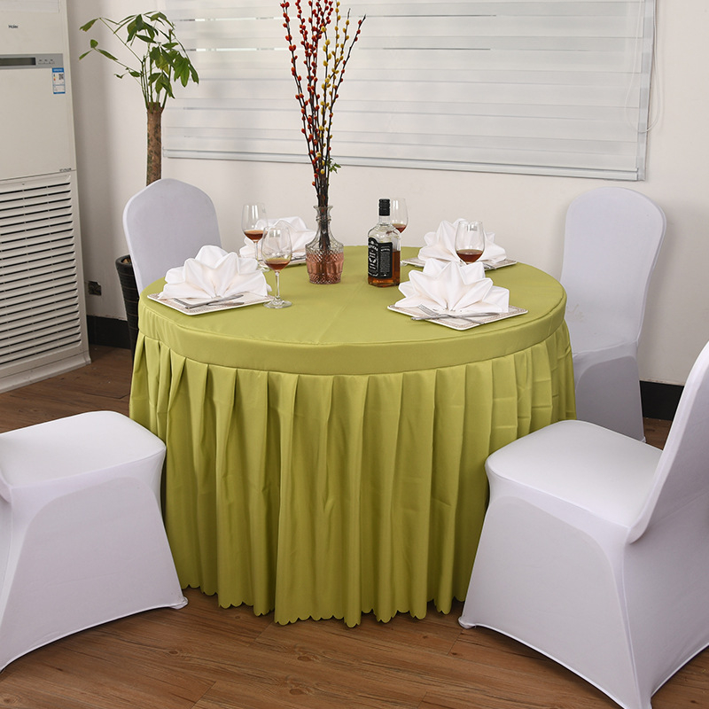 Kružni stolnjak od poliestera | protuklizni, otporan na prašinu, otporan na visoke temperature, otporan na ulje | moderna jednostavnost