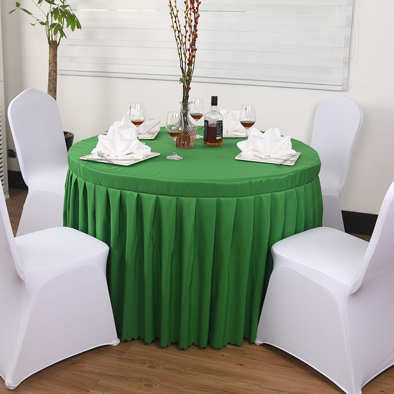 Kružni stolnjak od poliestera | protuklizni, otporan na prašinu, otporan na visoke temperature, otporan na ulje | moderna jednostavnost