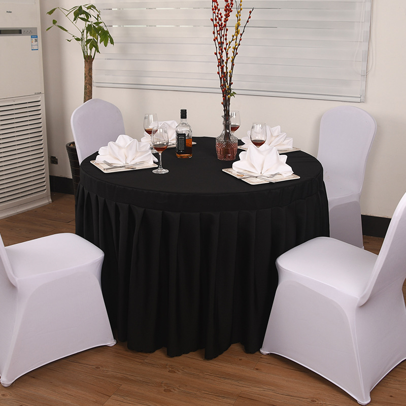 Kružni stolnjak od poliestera | protuklizni, otporan na prašinu, otporan na visoke temperature, otporan na ulje | moderna jednostavnost