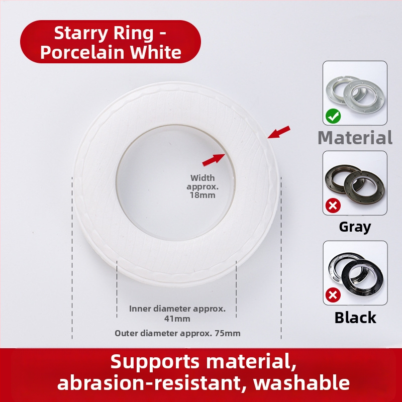 Užuolaidų žiedai, Romos žiedai, Stori tylūs žiedai (Medžiaga: Virgin new PP plastic; Stilius: Modernus paprastumas; Prekės ženklas: other)