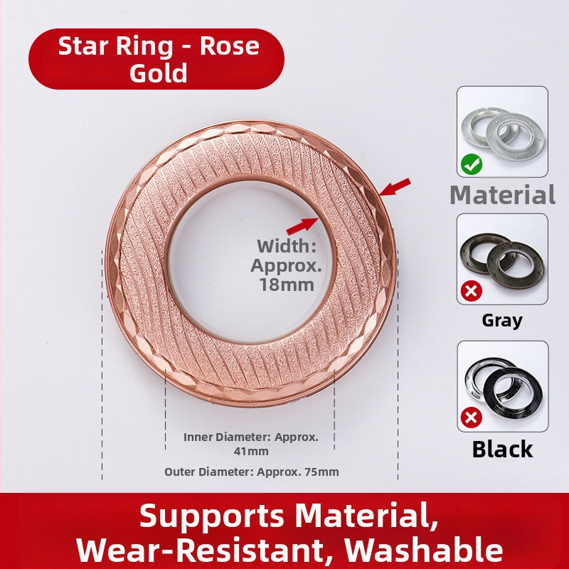 Užuolaidų žiedai, Romos žiedai, Stori tylūs žiedai (Medžiaga: Virgin new PP plastic; Stilius: Modernus paprastumas; Prekės ženklas: other)