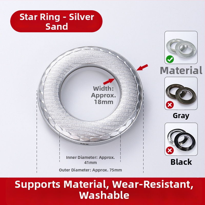 Užuolaidų žiedai, Romos žiedai, Stori tylūs žiedai (Medžiaga: Virgin new PP plastic; Stilius: Modernus paprastumas; Prekės ženklas: other)