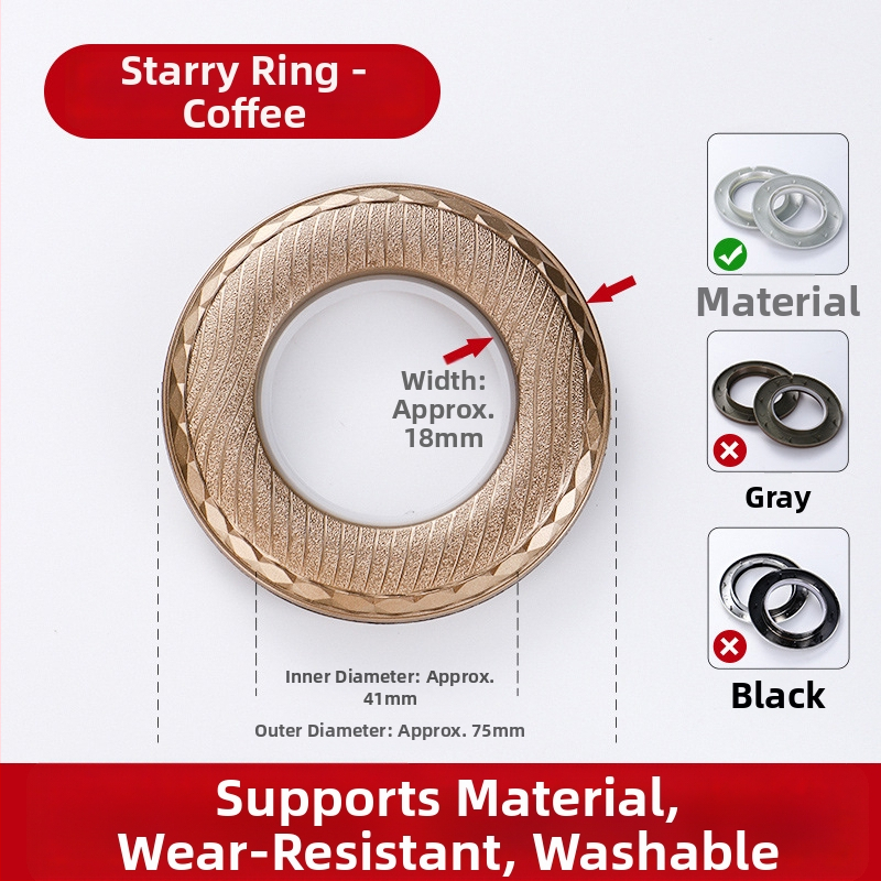 Užuolaidų žiedai, Romos žiedai, Stori tylūs žiedai (Medžiaga: Virgin new PP plastic; Stilius: Modernus paprastumas; Prekės ženklas: other)