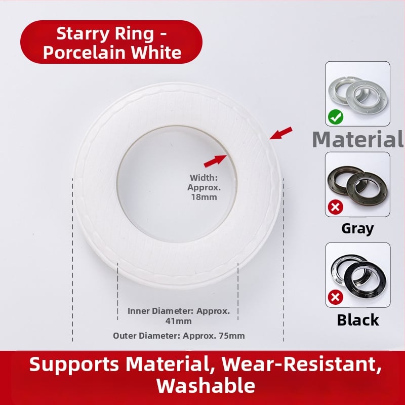 Užuolaidų žiedai, Romos žiedai, Stori tylūs žiedai (Medžiaga: Virgin new PP plastic; Stilius: Modernus paprastumas; Prekės ženklas: other)