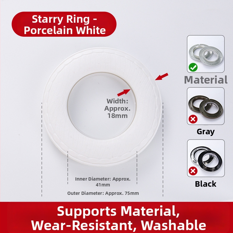 Užuolaidų žiedai, Romos žiedai, Stori tylūs žiedai (Medžiaga: Virgin new PP plastic; Stilius: Modernus paprastumas; Prekės ženklas: other)