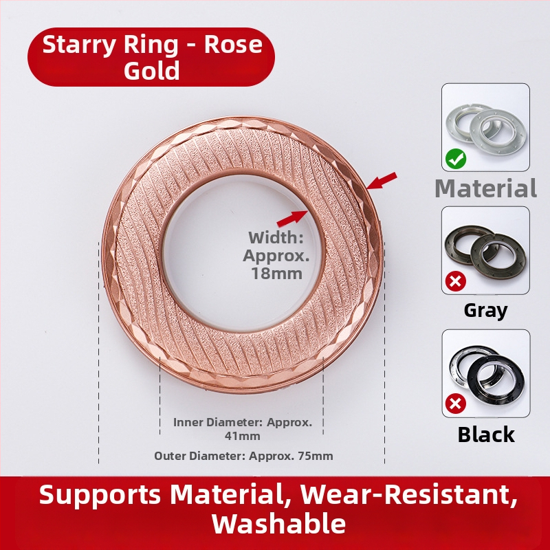 Užuolaidų žiedai, Romos žiedai, Stori tylūs žiedai (Medžiaga: Virgin new PP plastic; Stilius: Modernus paprastumas; Prekės ženklas: other)