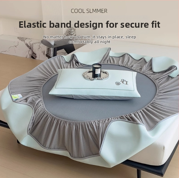 Set matríc na posteľ z viskózy s ľadovým hodvábom, vyšívaný, skladací, ľahký luxus, prateľný v práčke