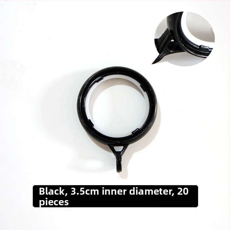 Užuolaidų žiedas su storesniu apvaliu dizainu ir pakabos žiedu, plastikinis kabliukas | Prekės ženklas: Other | Be pritaikymo