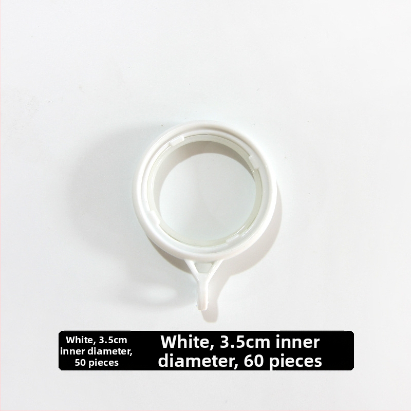 Užuolaidų žiedas su storesniu apvaliu dizainu ir pakabos žiedu, plastikinis kabliukas | Prekės ženklas: Other | Be pritaikymo