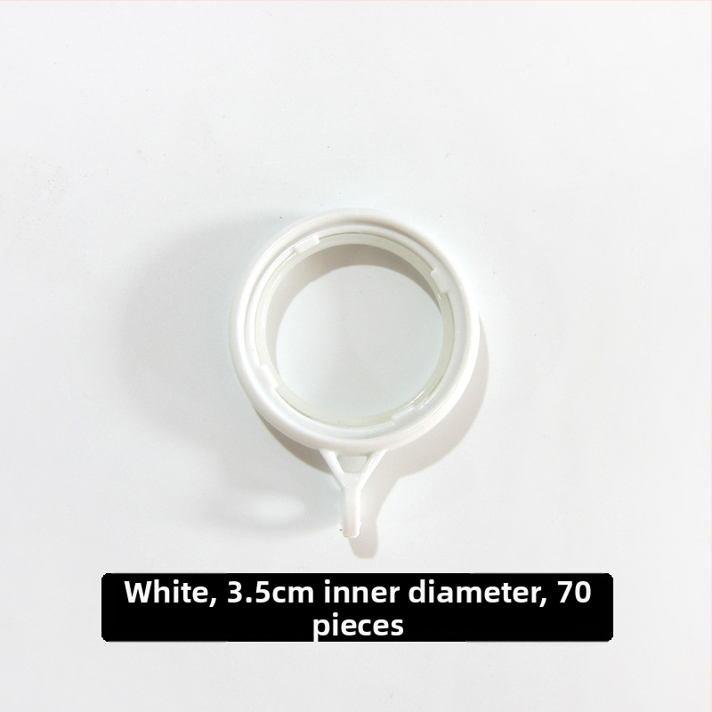 Užuolaidų žiedas su storesniu apvaliu dizainu ir pakabos žiedu, plastikinis kabliukas | Prekės ženklas: Other | Be pritaikymo