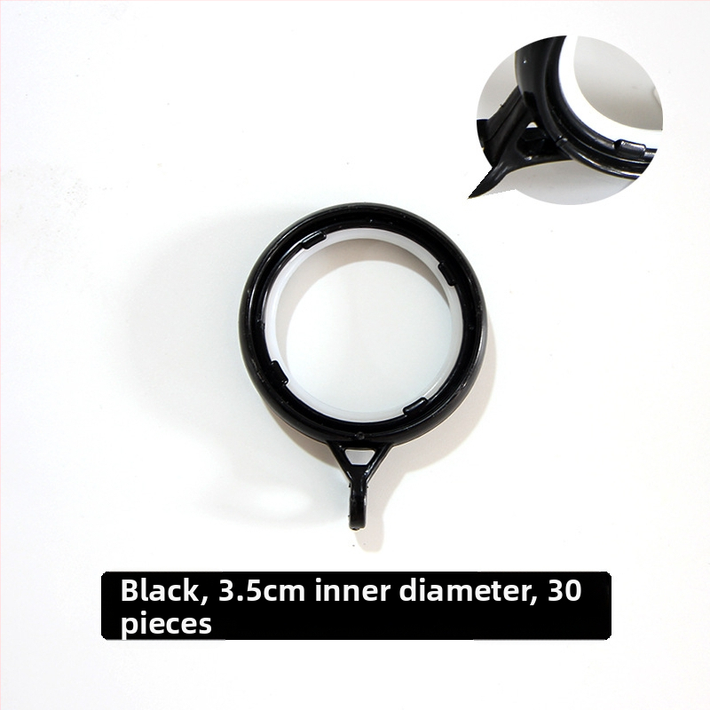 Užuolaidų žiedas su storesniu apvaliu dizainu ir pakabos žiedu, plastikinis kabliukas | Prekės ženklas: Other | Be pritaikymo