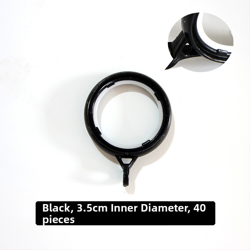 Užuolaidų žiedas su storesniu apvaliu dizainu ir pakabos žiedu, plastikinis kabliukas | Prekės ženklas: Other | Be pritaikymo