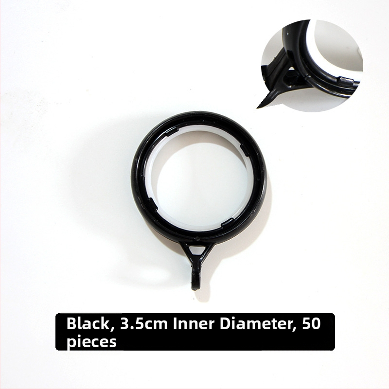 Užuolaidų žiedas su storesniu apvaliu dizainu ir pakabos žiedu, plastikinis kabliukas | Prekės ženklas: Other | Be pritaikymo