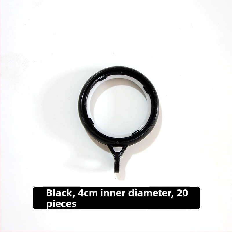 Užuolaidų žiedas su storesniu apvaliu dizainu ir pakabos žiedu, plastikinis kabliukas | Prekės ženklas: Other | Be pritaikymo