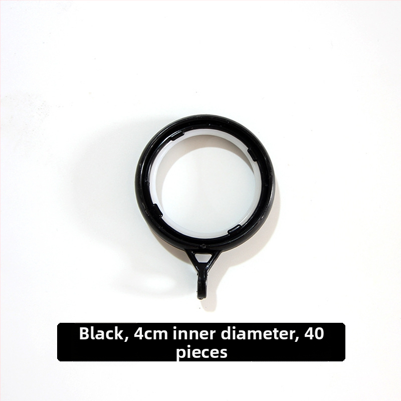 Užuolaidų žiedas su storesniu apvaliu dizainu ir pakabos žiedu, plastikinis kabliukas | Prekės ženklas: Other | Be pritaikymo