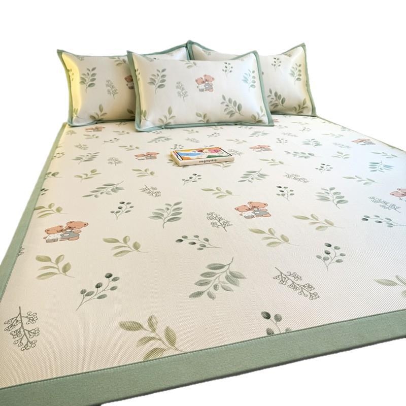 RUIDAN A klasės Ledinio šilko + Rotango kilimėlių rinkinys, sulankstomas Cartoon stilius, Spausdinta audinys, Skalbiama mašinoje