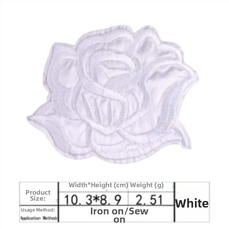 Binyan Комплект кръпки с мотив рози за спално бельо и покривки – апликации от плат за поправка на дупки