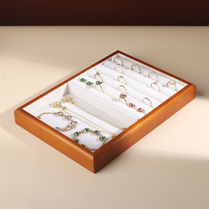 Kietmedžio juvelyrinių dirbinių dėžutė su senoviniu stiliumi ir jungimo technika