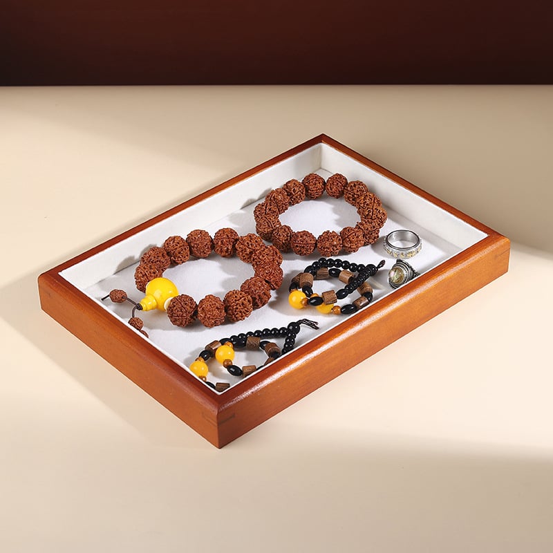 Kietmedžio juvelyrinių dirbinių dėžutė su senoviniu stiliumi ir jungimo technika