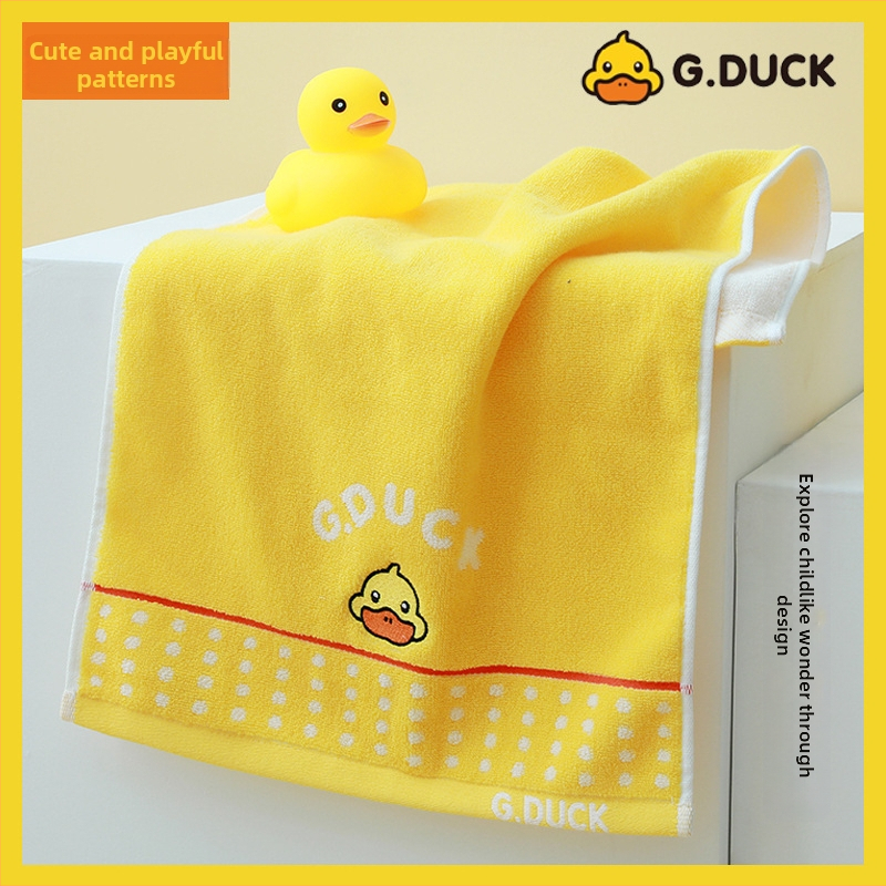 G.Duck Dječji kvadratni ručnik, 100% pamuk, veličina 35 × 74 cm, mekan i upijajući