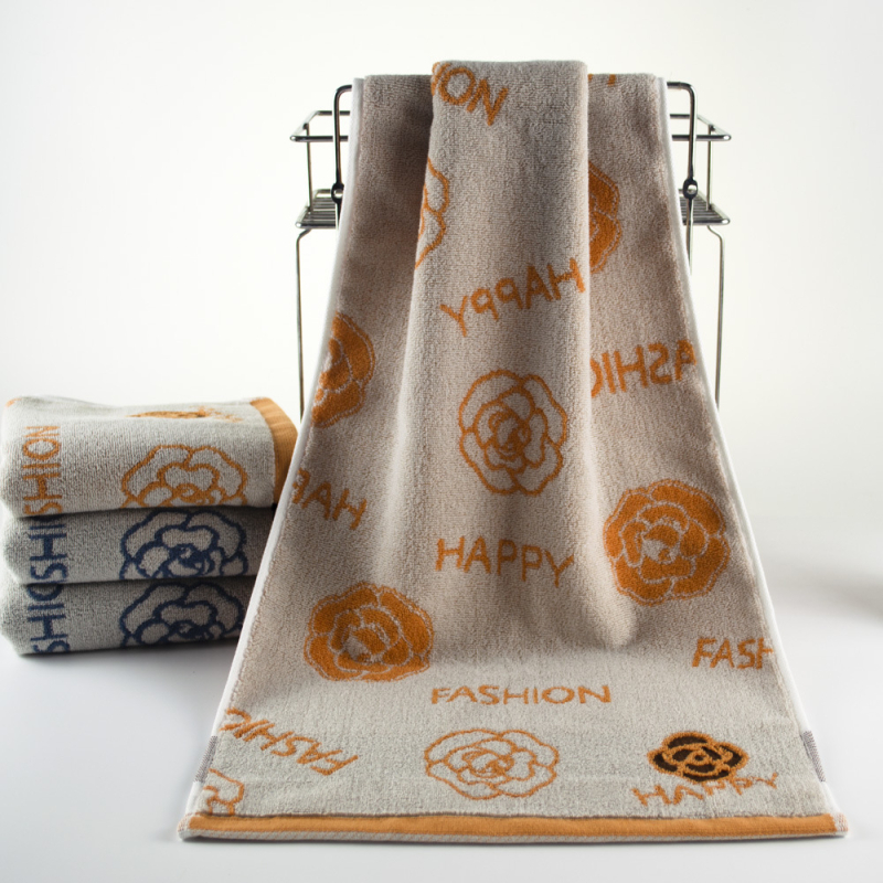 Ručnik za lice, 100% pamuk, Jacquard tkanina, 32s pređa, težina 120–140 g, prilagodljivo obrađivanje