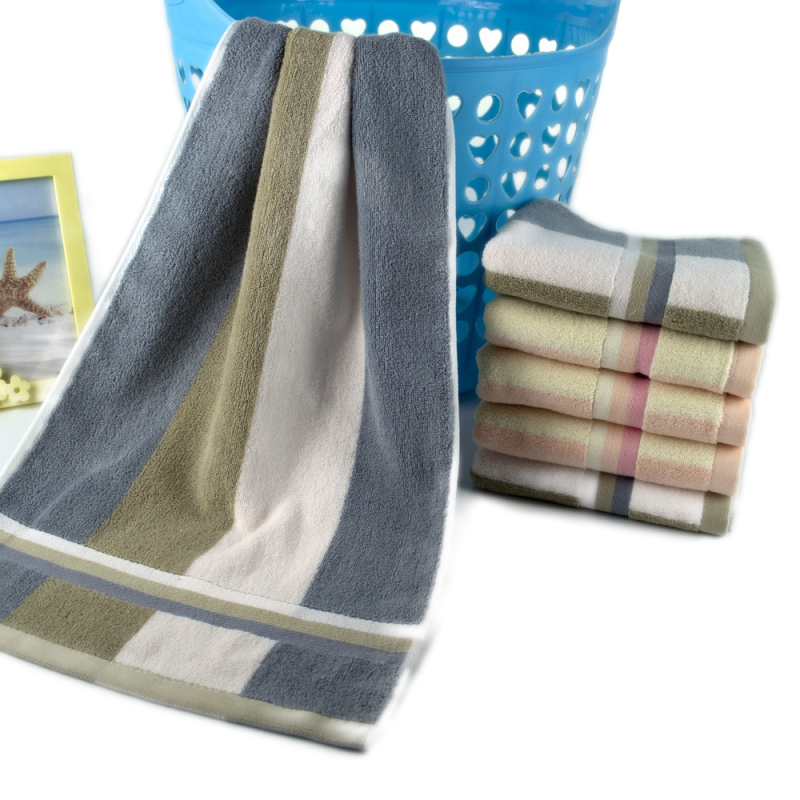 Ručnik za lice, 100% pamuk, Jacquard tkanina, 32s pređa, težina 120–140 g, prilagodljivo obrađivanje