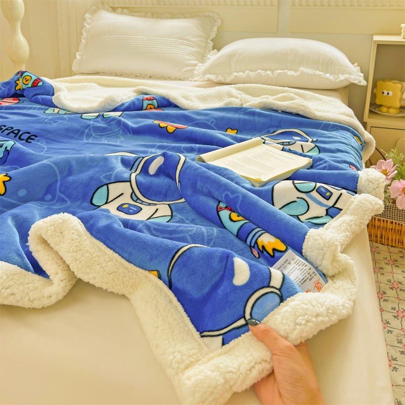 Piimavelluurist tekk tähtedega taevapildi muster, polüester, põhjamaine stiil, kõikide aastaaegade jaoks, kerge, alla 300 g