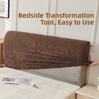 Κάλυμμα κεφαλής κρεβατιού - Πλεκτό ελαστικό, Αντι-σκόνη, Ζακάρ Velvet, Ιαπωνικού στυλ (Υλικό: πολυεστέρας; Κωδικός προϊόντος: Ylctzsch; Στυλ: μοντέρνο μινιμαλιστικό; Κατηγορία: προστατευτικό κάλυμμα σκόνης/κουκούλι καναπέ/κάλυμμα κλιματιστικού)