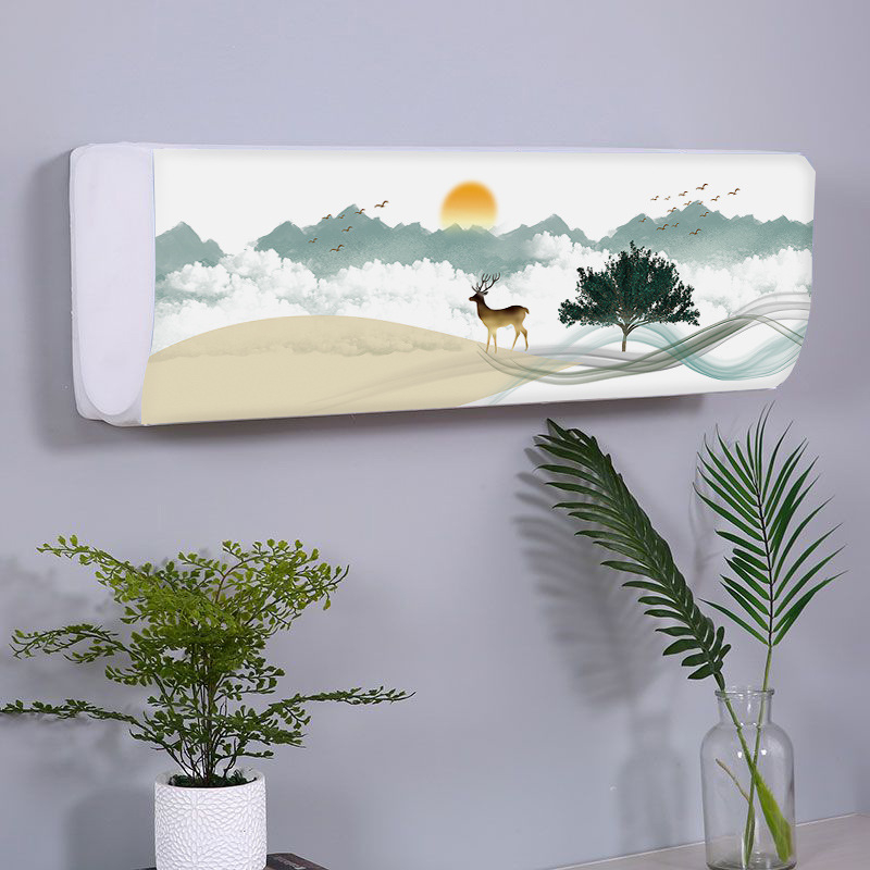 Κάλυμμα κλιματιστικού - πολυεστέρας, καθολικό κρεμαστό κάλυμμα προστασίας από σκόνη, μοντέρνο μινιμαλιστικό στυλ, Changhong/Jiangnan