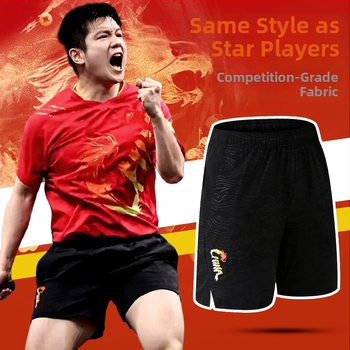 Stalo teniso kelnės - Unisex, Suaugusiesiems, greitai džiūstantis poliesteris, odai nekenkianti audiniai, pamušalas 100% poliesteris; tinka bėgiojimui, stalo tenisui, badmintonui