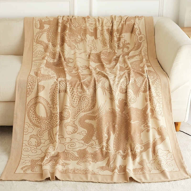 Polüesterjacquard pleed reisile — geomeetriline muster, modernne minimalistlik stiil, 500–799 g, sobib kõikidele aastaaegadele