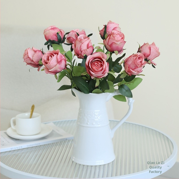 Τεχνητό λουλούδι μαργαρίτα από μεταξωτό ύφασμα για οικιακή διακόσμηση (σαλόνι, τραπεζαρία, έπιπλο τηλεόρασης)