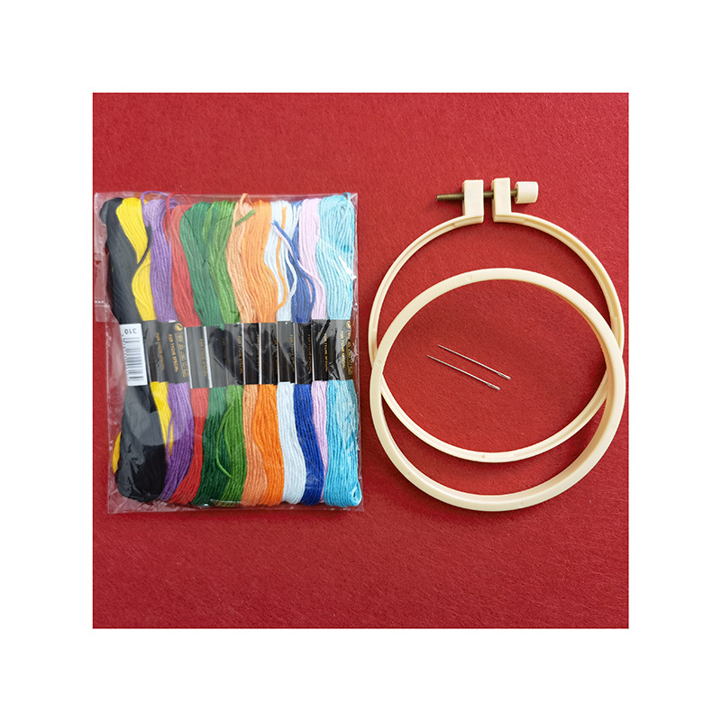Križićno šivanje za početnike – DIY set, platno 11CT, uzorak cvijeće i lišće