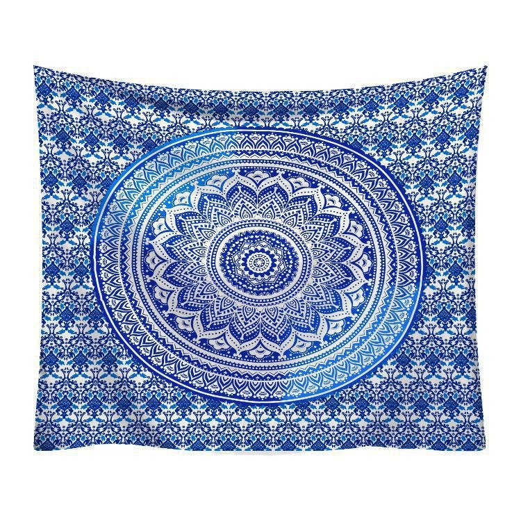 Pravougaona zidna tapiserija, 100% poliester, strojno tkanje, stil lagan luksuz, uzorak kružnica/srce