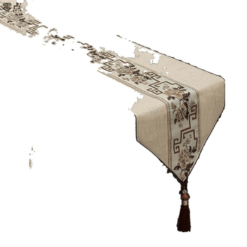 Stolnjak za čajni stol, vodootporan, moderni minimalistički stil, uzorak krajolik i cvijeće